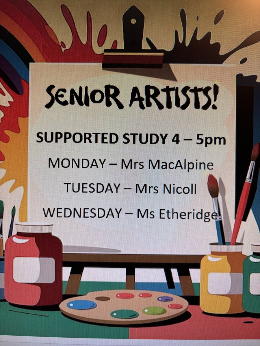 Supported study continues for our ⁦⁦<a href="/WebstersHigh/">WebstersHigh</a>⁩ senior pupils. Showing our school values #ambition #appreciation #hardworkpaysoff 👏🏼🤩🎨