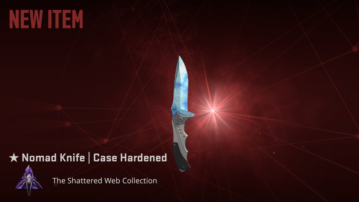 RobertB_CSGO's tweet image. Excited to showcase one of the latest arrivals  🥳

• Nomad Knife | Case Hardened #577 (0.13)

The #1 pattern for the Nomad knife exists in 12 instances total. This one ranks #4 by float  🤓