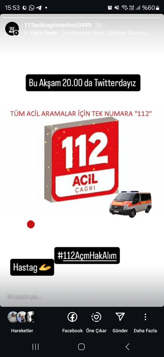 Saniyelerin bile önemli olduğu 112 Acil Çağrı Merkezi Bölüm Mezunlarına ortak kadrosuz yüksek alım müjdesi talep ediyoruz.
#112AçmHakAlım
 <a href="/TARIKBAHADIR43/">Tarık BAHADIR</a>
<a href="/RTErdogan/">Recep Tayyip Erdoğan</a> <a href="/AliYerlikaya/">Ali Yerlikaya</a> <a href="/memetsimsek/">Mehmet Simsek</a> <a href="/ergunyolcu/">Prof.Dr.Ergün Yolcu</a> <a href="/TC_icisleri/">T.C. İçişleri Bakanlığı</a> <a href="/NedimAkmese/">Nedim Akmeşe</a> <a href="/mehmetaktas023/">Mehmet Aktaş</a> <a href="/turanbulent/">Bülent TURAN</a> <a href="/munirkaraloglu/">Münir Karaloğlu</a>