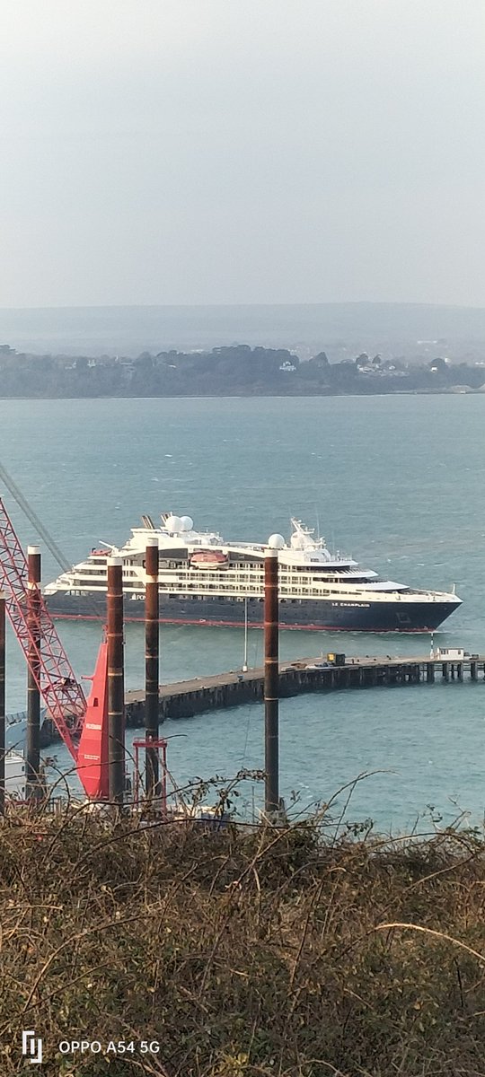 AytonJustyn's tweet photo. 🏭 No Incinerator 🏭 Boycott portland port 🇨🇵 Le Champlain 🇨🇵 in #portland on 18/2/25. A Criuse Ship. #Weymouth #dorset #LeChamplain #LePonantcruises #Shipsphotography #shipslnpics #shipspotting #photography #cruisetravel #LuxuryTravel @ponant_cruises #France @Cie_ponant https://t.co/UvHDgpNUEv