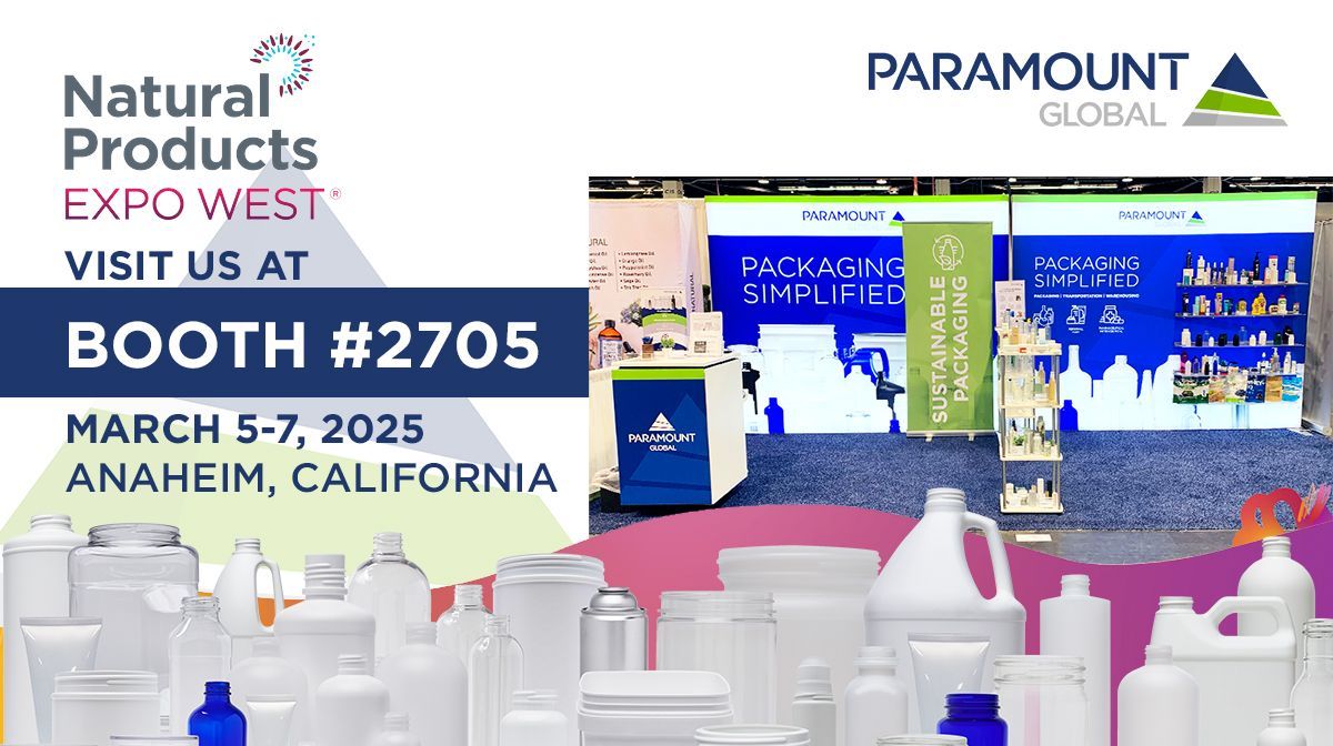ParamountGlbl's tweet image. We’re heading to #ExpoWest to showcase our packaging solutions for the natural products industry and beyond! If you&apos;re looking for sustainable, efficient, and reliable packaging, come see us March 5-7 at booth 2705! 
 #PackagingSimplified #NaturalProductsExpo