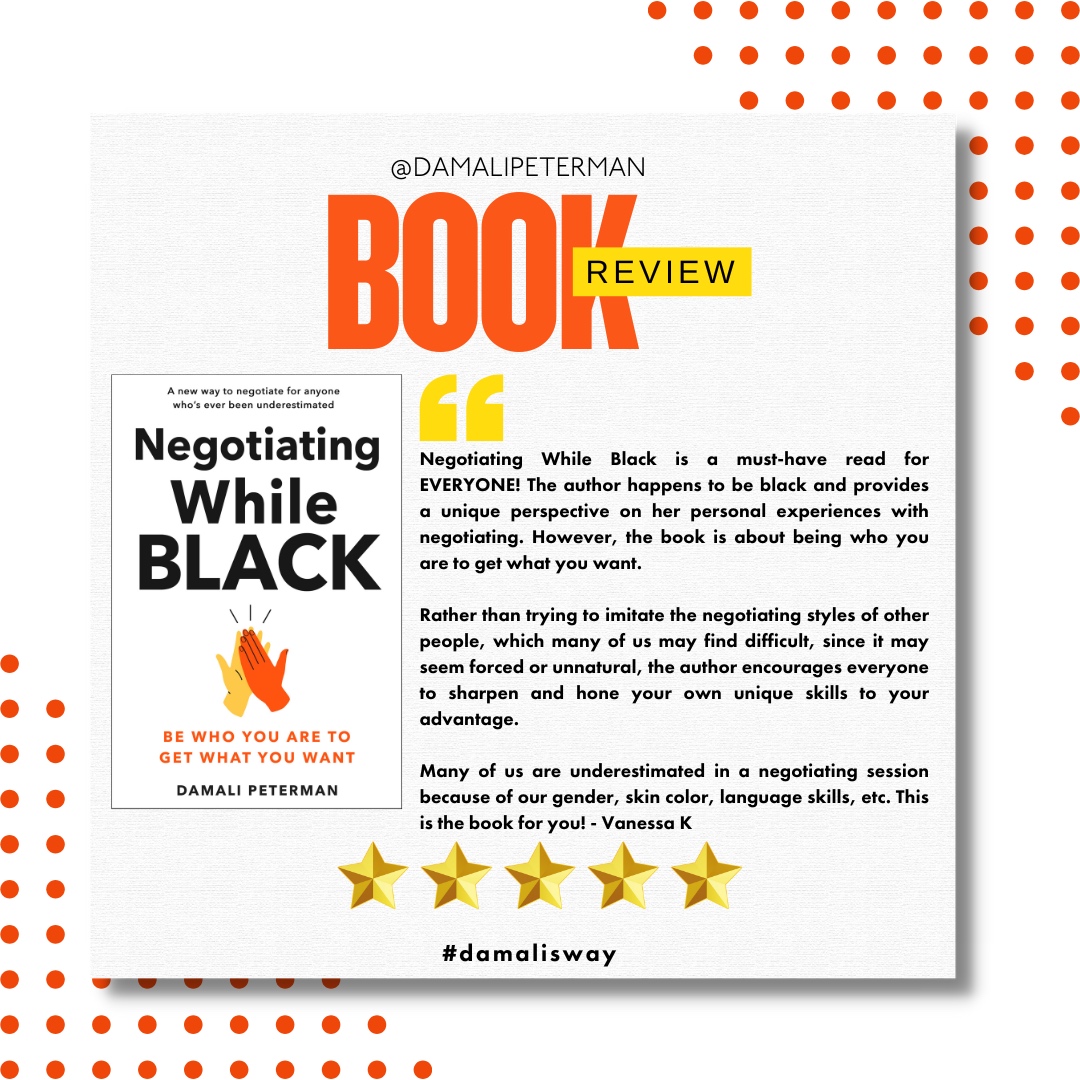 We’re so grateful for the incredible support for *Negotiating While Black: Be Who You Are To Get What You Want*! 🙌 Your reviews truly make a difference. If you haven’t grabbed your copy yet, now is the perfect time to dive in—visit your local bookstore and join the conversati...
