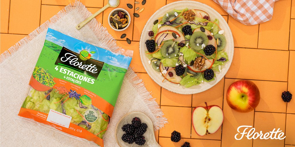 Florette_es's tweet photo. ¡El combo perfecto ya está aquí! 😋 La Ensalada 4 Estaciones con kiwi y frutos secos es la mezcla ideal para disfrutar de un sabor fresco y delicioso todo el año. 🥗🌿 ¿Te animas a probarla?

#Florette #SaborFlorette #FloretteLover #4Estaciones #Ensalada https://t.co/2gTwCfa9Sq