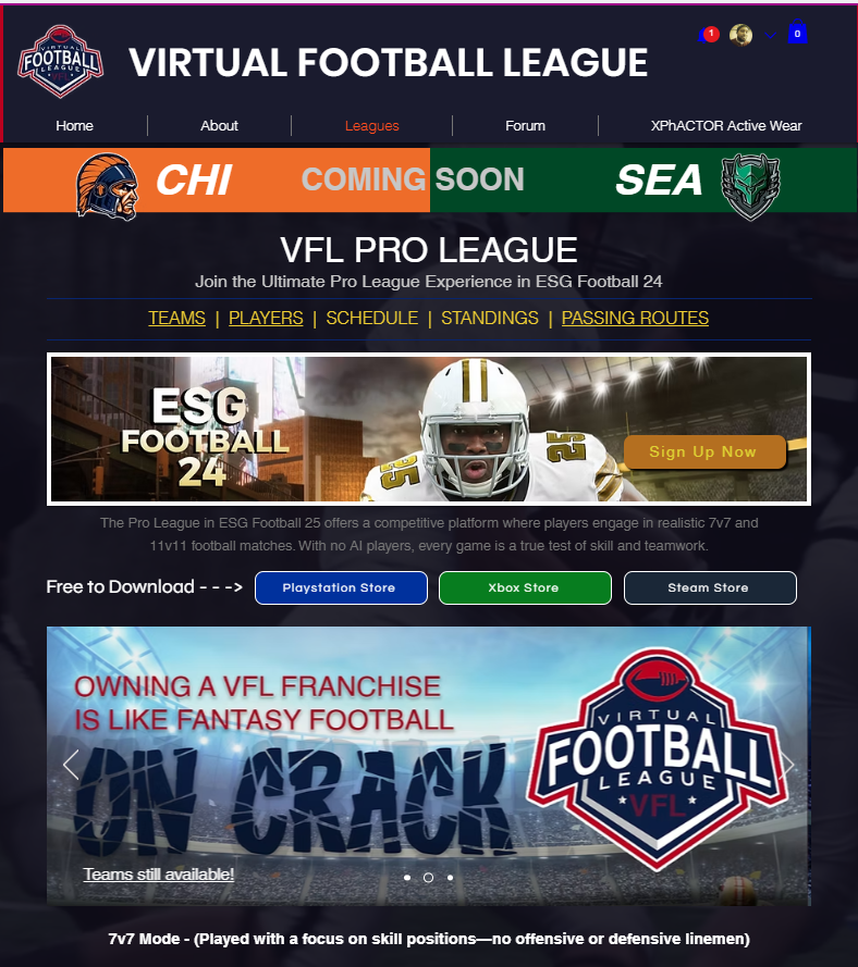 🏈 Think you’ve got what it takes to OWN &amp; COACH a team? We’re launching elite 7v7 football on ESG Football 24, and we’re searching for Franchise Owners &amp; Head Coaches to build this league from the ground up!

renaissanceadmin.wixsite.com/vflleague/pro-…