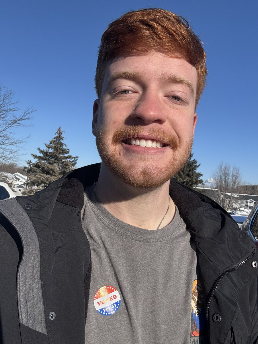 brady_penfield's tweet photo. Just voted today in the WI Spring Primary Election for @KinserforWI  for State Superintendent!

It’s important we show up to vote at every election in Wisconsin, even the primary’s.

It’s -35 degrees with windchill in River Falls, WI but I still went to the polls!

@tpaction https://t.co/C31jR1nBrT