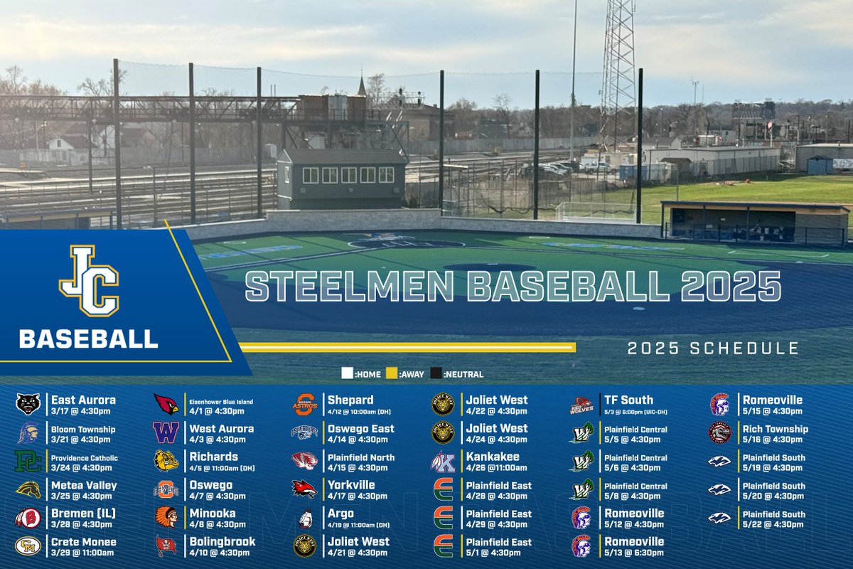 2025 Steelmen Varsity Baseball Schedule