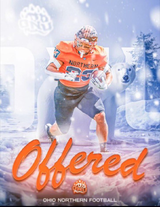 After a great visit and conversation with <a href="/coachR_Brown/">❄️Robbie Brown❄️</a> I am blessed to say I have received another offer from <a href="/OhioNorthernFB/">Ohio Northern Football</a> !! Thank you for the opportunity 

<a href="/coachaplace/">Alex Place</a> <a href="/ScottGillispie7/">Scott Gillispie</a>