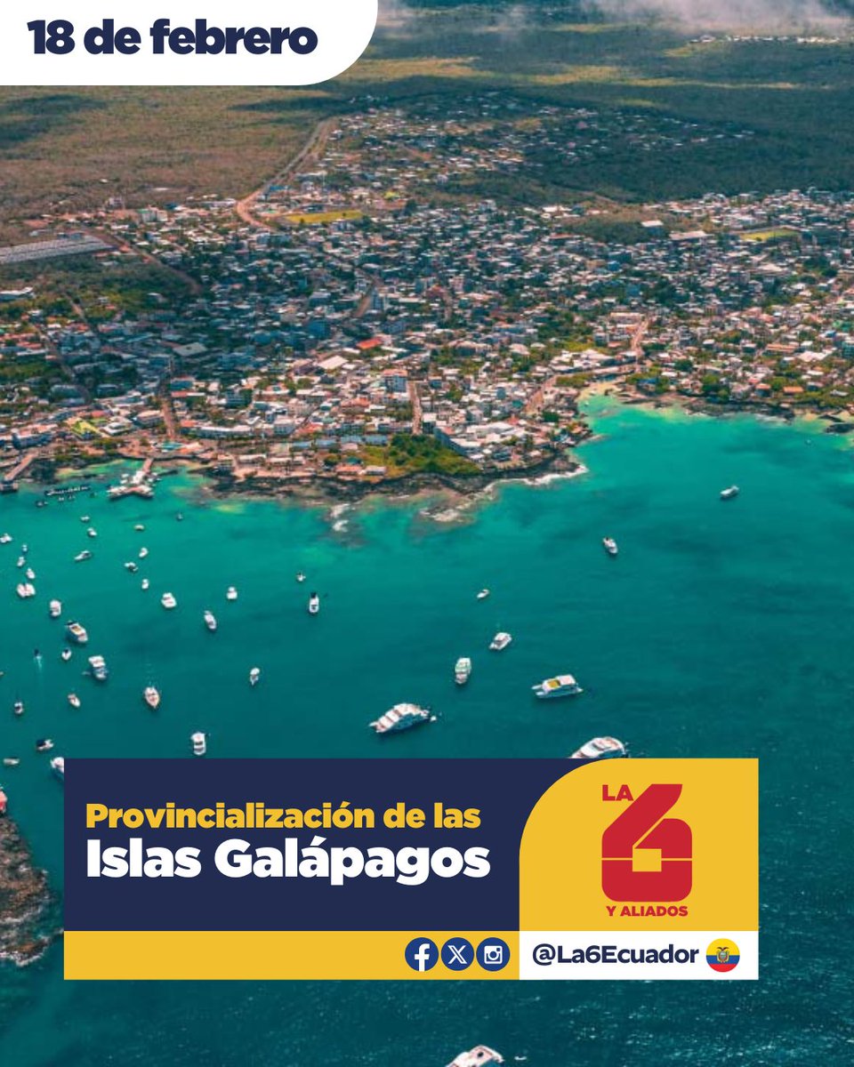 ¡Felicidades, Galápagos! Celebramos un año más de provincialización y retos. El PSC seguirá luchando por un futuro próspero y sostenible para las Islas Encantadas. 🌴🌊 #Galápagos #PSC