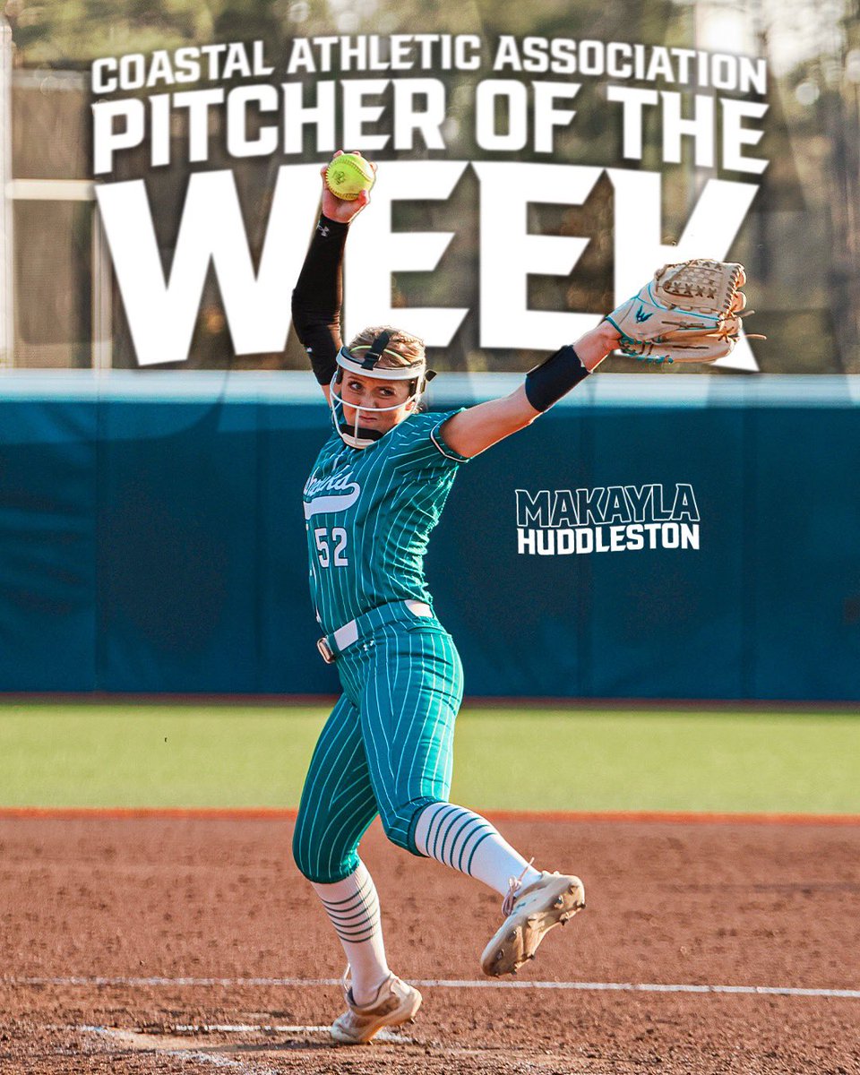 Circle dominance 🫡

<a href="/MakaylaHuddles4/">Makayla Huddleston</a> is the CAA Pitcher of the Week ‼️🙌

#Team41