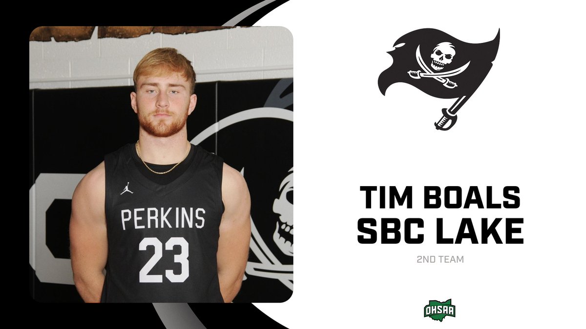 Congrats to Senior Tim Boals on earning 2nd Team SBC Lake honors! 🏴‍☠️