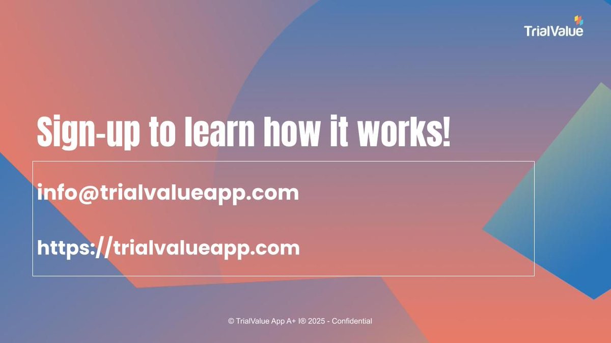TrialValueapp tweet picture