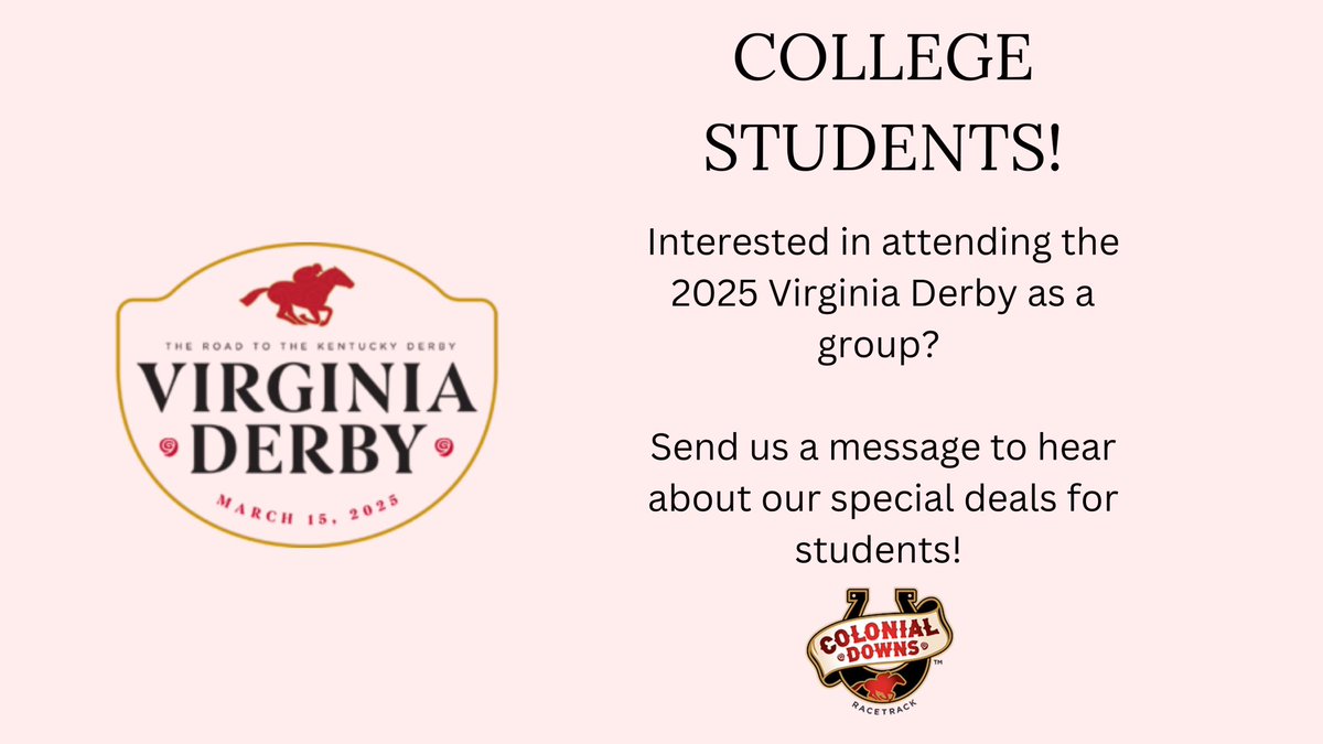 Colonial Downs Racetrack (@colonialdowns) on Twitter photo 