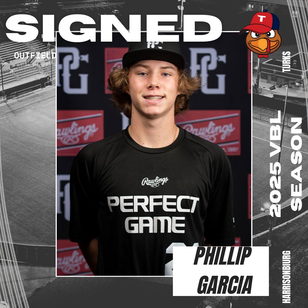 Harrisonburg Turks (@hbgturksvbl) on Twitter photo The 2025 <a href="/HbgTurksVBL/">Harrisonburg Turks</a> would like to welcome 5'10 185lbs outfielder <a href="/phillipgarcia42/">Phillip Garcia</a>. Garcia is a sophomore at <a href="/GCSCbaseball/">Gulf Coast Baseball</a> and is from Tallahassee, FL. The 2025 <a href="/HbgTurksVBL/">Harrisonburg Turks</a> would like to welcome 5'10 185lbs outfielder <a href="/phillipgarcia42/">Phillip Garcia</a>. Garcia is a sophomore at <a href="/GCSCbaseball/">Gulf Coast Baseball</a> and is from Tallahassee, FL.