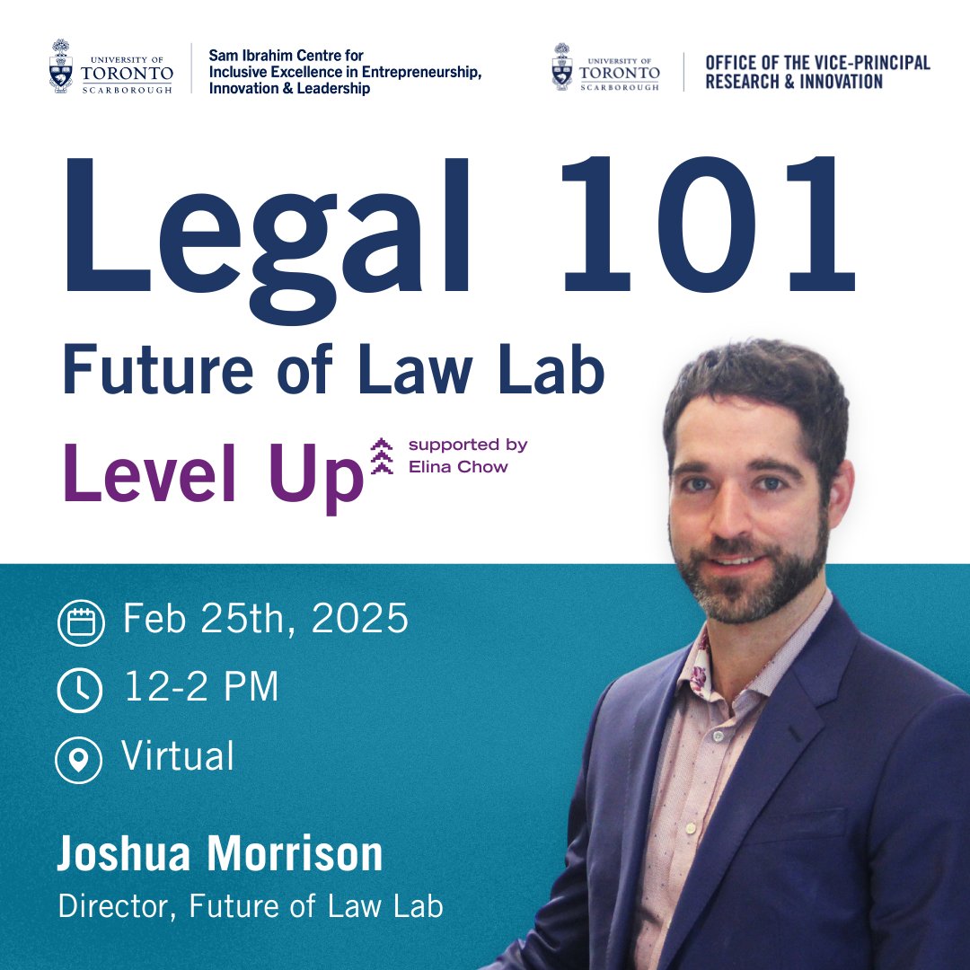 🚀  #Legal clarity is key to growth &amp; success for #startups! Level Up on your legal knowledge in our workshop with Josh Morrison from <a href="/FutureofLawLab/">Future of Law Lab</a> 
Learn about the right legal structure for your business
protecting IP &amp; contracts &amp; agreements
Sign Up! lu.ma/5agilcyx