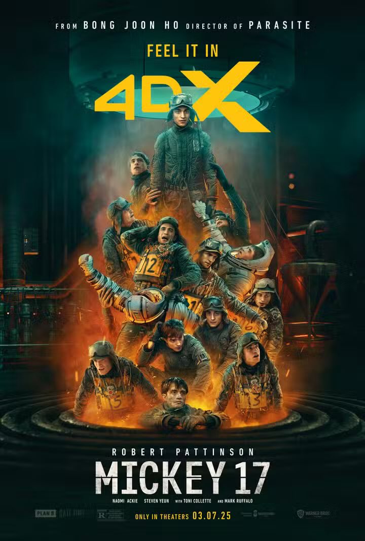 DiscussingFilm's tweet image. New poster for Bong Joon-ho’s ‘MICKEY 17’, starring Robert Pattinson, Robert Pattinson, Robert Pattinson, Robert Pattinson, Robert Pattinson, Robert Pattinson, Robert Pattinson, Robert Pattinson, Robert Pattinson and Robert Pattinson
Read our review: bit.ly/MickeyDF