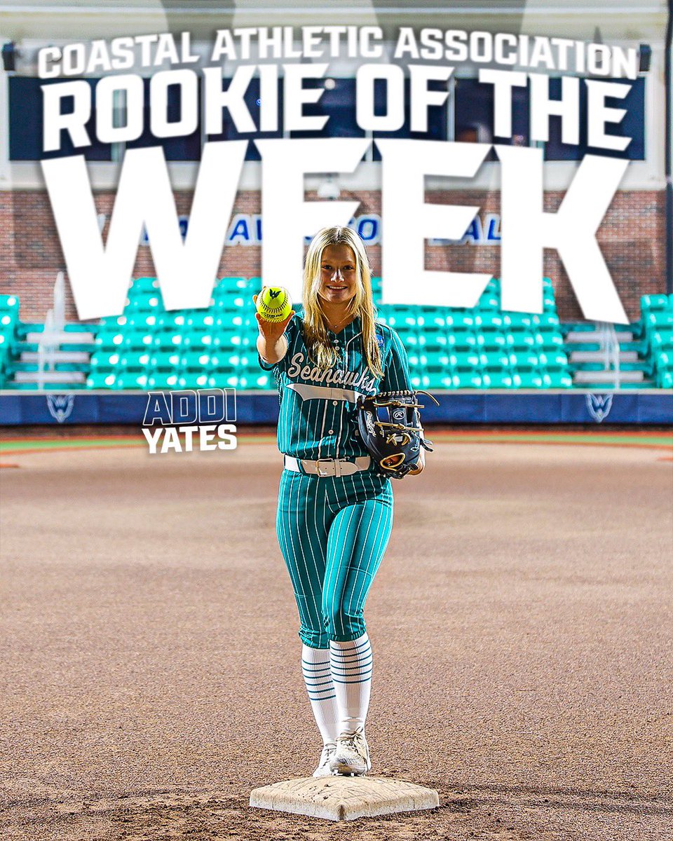 Put them on notice 😤

<a href="/YatesAddi/">Addi Yates</a> earns CAA Rookie of the Week ‼️🙌

#Team41