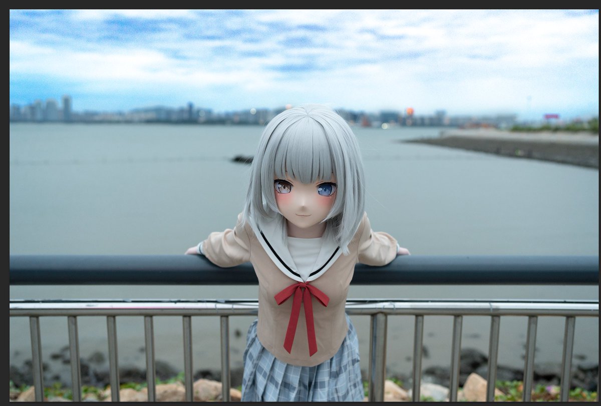 下课后到海边玩耍的野猫，就是风有点大。😸
感谢：<a href="/soyo6872595/">Nagauta</a>的摄影后勤以及动作指导💐
#kigurumi #mygo #猫猫