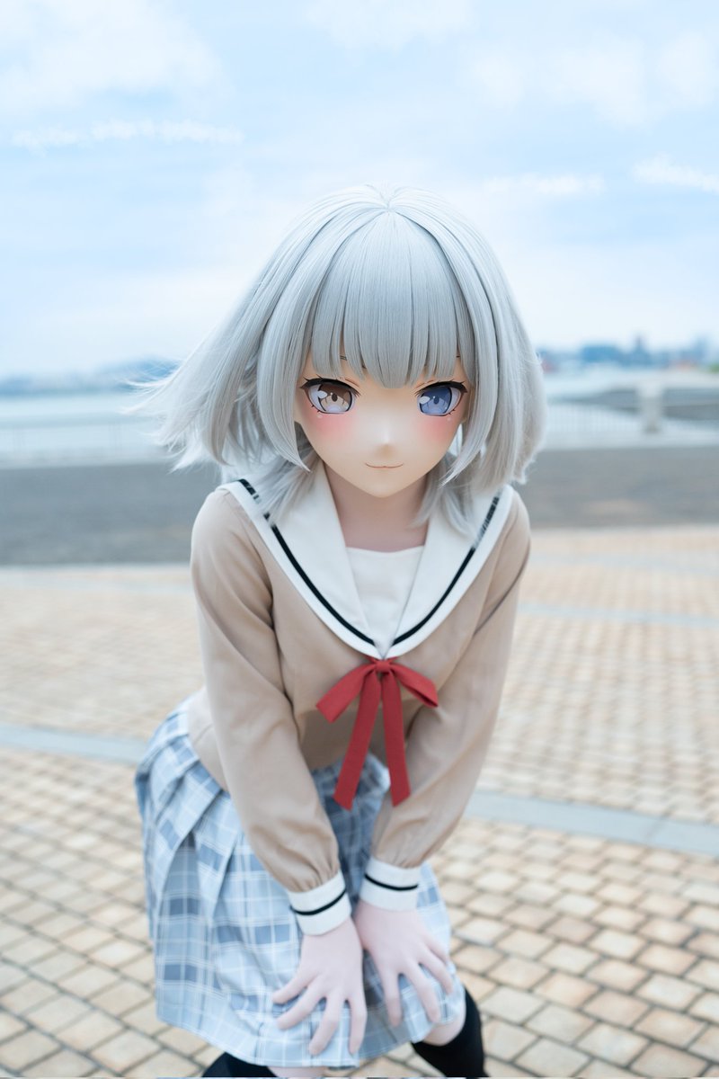 polutiontea's tweet image. 下课后到海边玩耍的野猫，就是风有点大。😸
感谢：@soyo6872595的摄影后勤以及动作指导💐
#kigurumi #mygo #猫猫