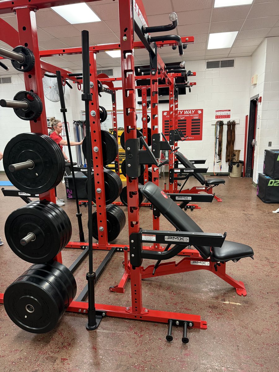 Huge shoutout to our Katy Athletic  Booster Club for our upgrade in the weight room!!!  We truly appreciate all they do for our athletes!! 😊❤️🏀🏐🥎