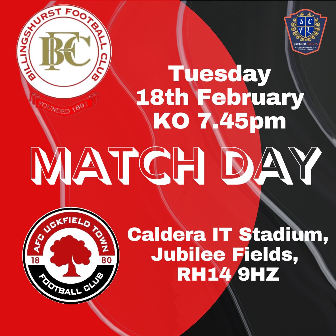 Billingshurst FC (@billingshurstfc) on Twitter photo Donβt forget to get down to the Caldera IT Stadium at Jubilee Fields this evening. 7.45 kickoff for an <a href="/TheSCFL/">Premier Sports The SCFL</a> game vs <a href="/AfcUckfieldTown/">πππ π¨π°πΈπ³πΆπ²πΉπ± π§πΌππ»</a> Bar and cafΓ© open. Donβt forget to get down to the Caldera IT Stadium at Jubilee Fields this evening. 7.45 kickoff for an <a href="/TheSCFL/">Premier Sports The SCFL</a> game vs <a href="/AfcUckfieldTown/">πππ π¨π°πΈπ³πΆπ²πΉπ± π§πΌππ»</a> Bar and cafΓ© open.
