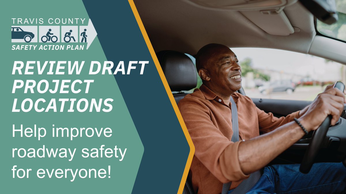 Travis County wants your help evaluating the draft Travis County Action Plan project locations. Visit TCTXSafeStreets4All.com to share your feedback now through March 7!