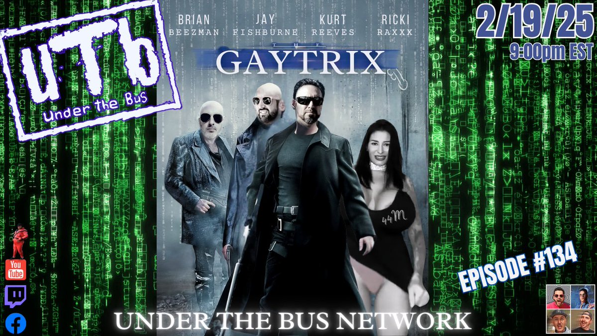 underthebusnet's tweet photo. Episode #134 2/19/25 Live Stream Link:https://t.co/0GOzCralWi  #utb #underthebus #livestream #youtube https://t.co/WK320V1ZN6