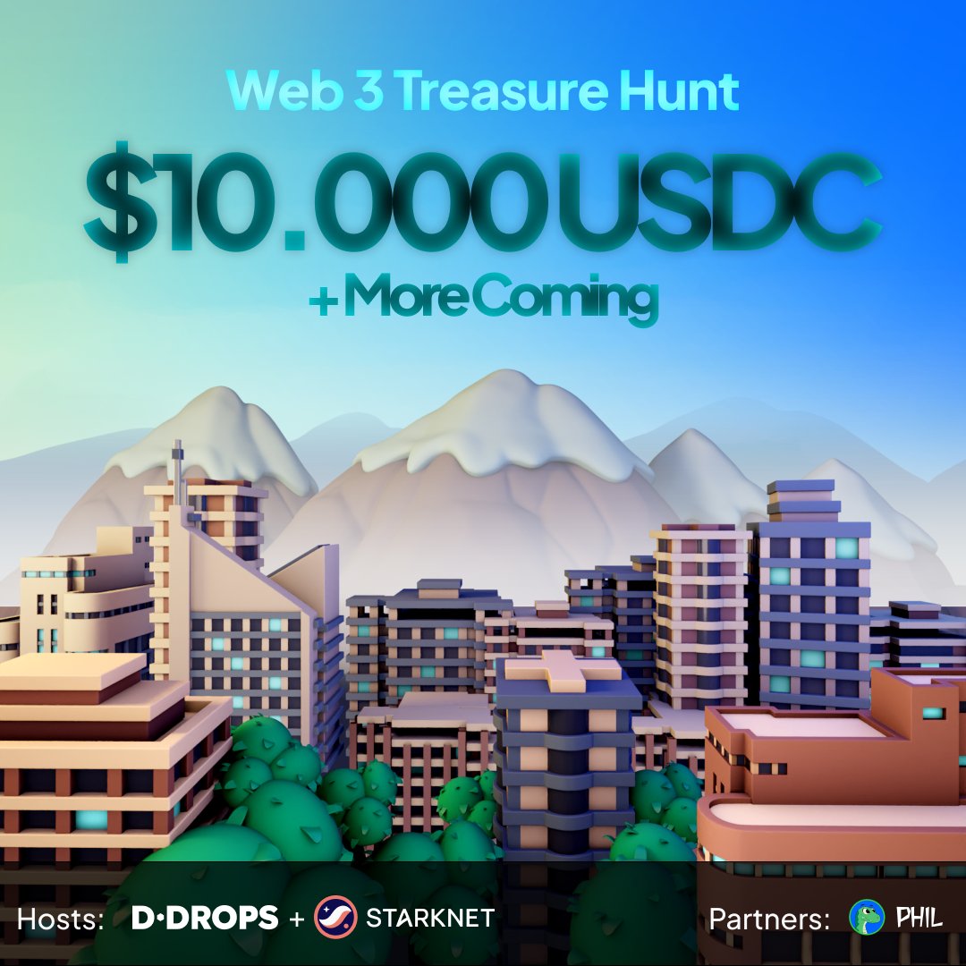 🚀 D-Drops Goes Denver! 🚀
D-Drops is hosting The Treasure Hunt of ETHDenver. With a total prizepool of 10,000 $USDC and a grand prize of 1,000 $USDC, this event is made for true treasure hunters!

Players will explore Denver and leave kind notes all over Denver with