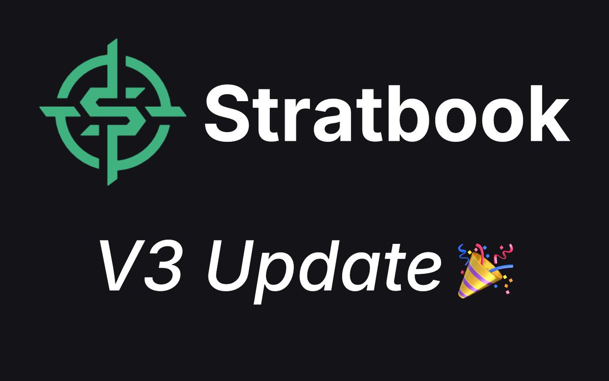 Stratbook V3 is here! 🚀

This update has been in the works for quite a long time and includes some long requested features 🧵