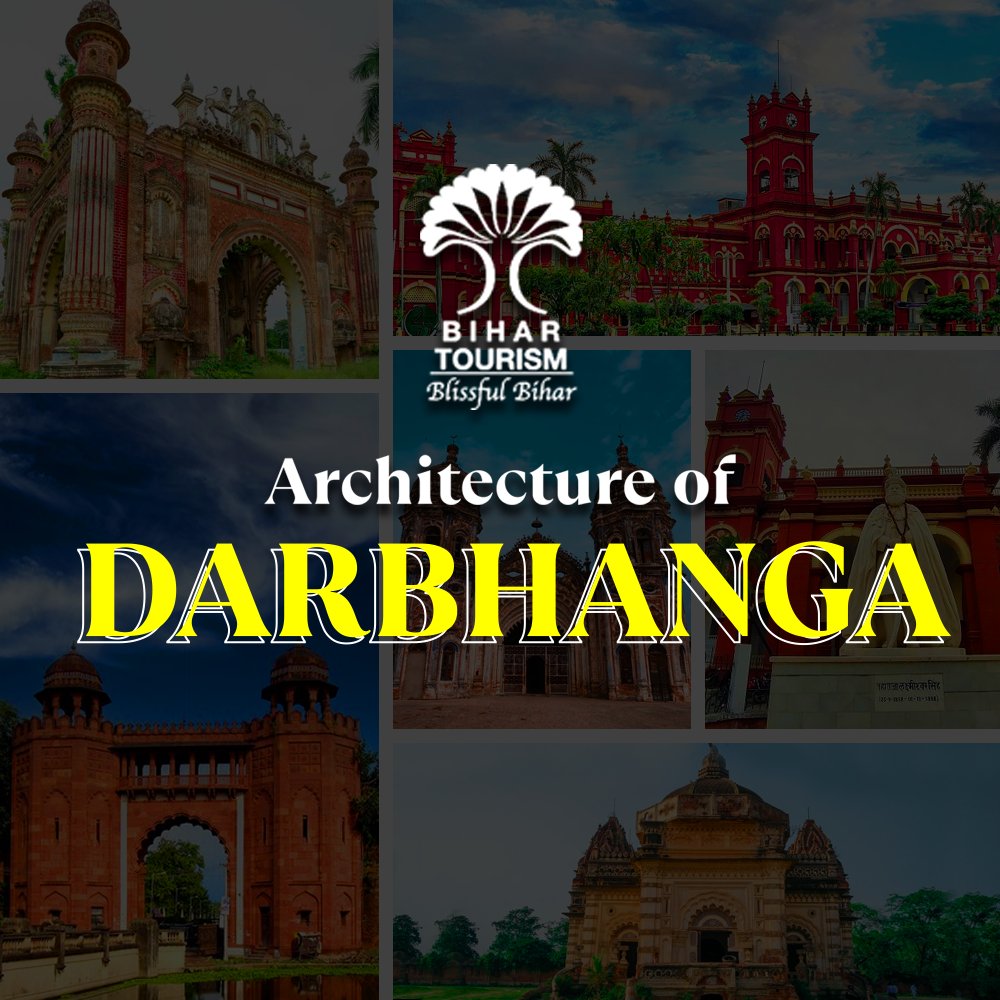 TourismBiharGov's tweet photo. Step into Darbhanga's timeless charm, where every structure tells a story! Explore the mighty Darbhanga Fort, the serene Anand Bagh Palace and the beautiful manokamana temple. Come, experience the rich architectural legacy of this historic city and immerse yourself in its grandeur!

#Bihar #bihartourism #darbhanga #visitbihar #architecture #Discoverbihar #biharheritage #Discoverbihar #explorebihar
@mishranitish @tourismgoi @incredibleindia