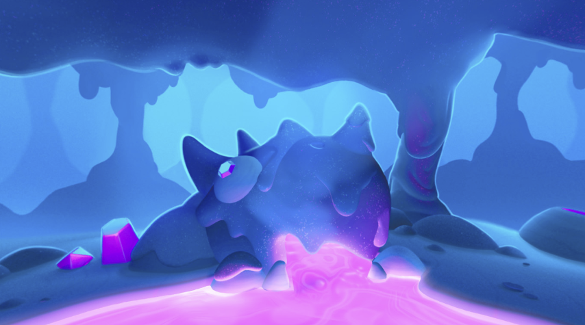 we've had a lot of questions about who this friend is in the new slime cave background, so i'd like to formally introduce...

𝓢𝓵𝓲𝓶𝓮𝓷𝓸𝓻𝓻𝓸𝓰, 𝓽𝓱𝓮 𝓑𝓵𝓾𝓷𝓭𝓮𝓻𝓯𝓾𝓵
