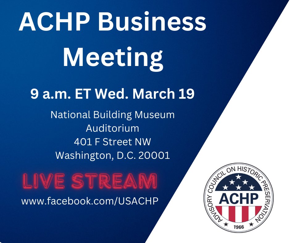 Advisory Council on Historic Preservation tweet media