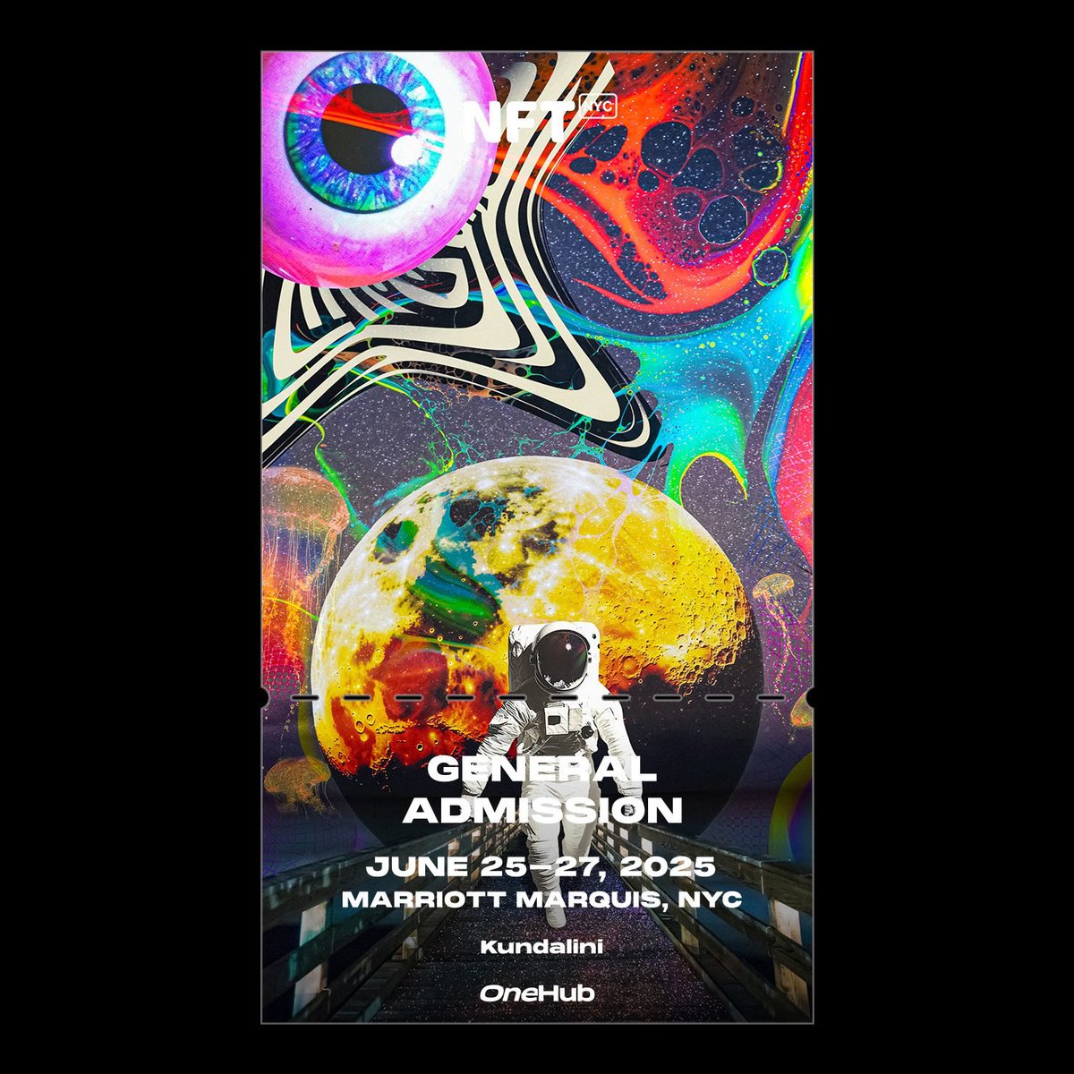 The purchaser of this Commemorative NFT Ticket may redeem its Eventbrite Benefit for a General Admission Ticket, or upgrade to a VIP Access Ticket to 
<a href="/NFT_NYC/">NFT.NYC</a> 2025

kundalini.nft.nyc/token/kundalin…

#LFG  #NFTNYC🔥🔥🔥