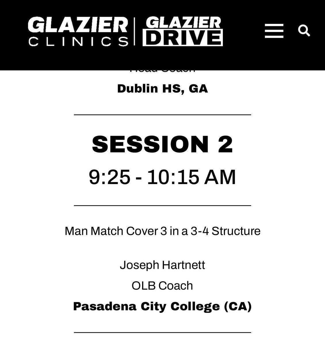 Joseph Hartnett (@coachhartnett43) on Twitter photo Excited for the opportunity to speak at <a href="/GlazierClinics/">Glazier Clinics</a> Las Vegas!
Topic 1: QRTS Cov. and Checks
Topic 2: Man Match Cov. 3 Excited for the opportunity to speak at <a href="/GlazierClinics/">Glazier Clinics</a> Las Vegas!
Topic 1: QRTS Cov. and Checks
Topic 2: Man Match Cov. 3