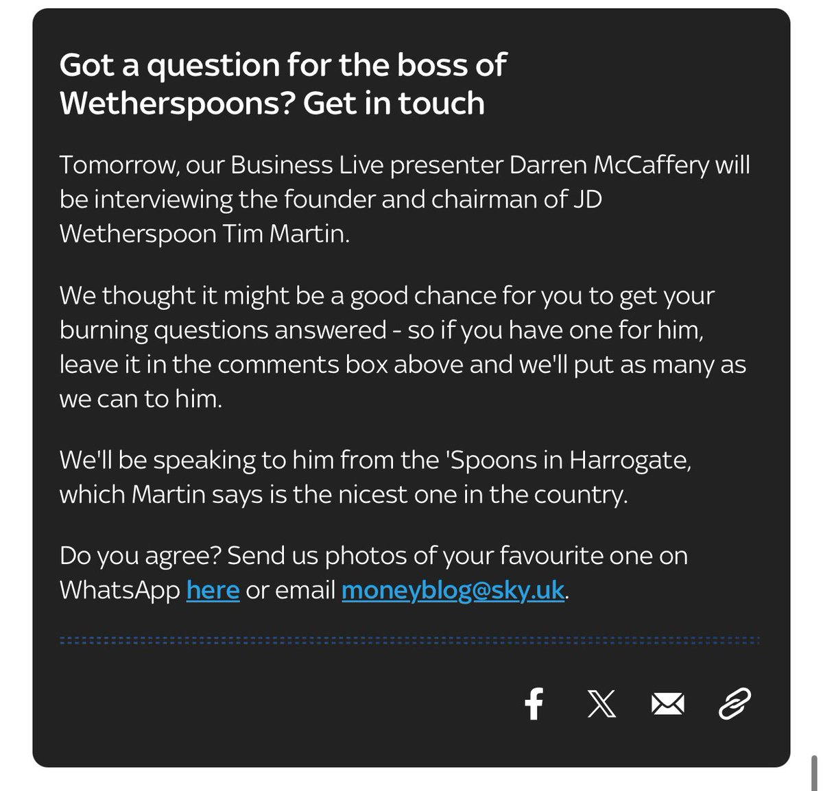 #BusinessLive <a href="/SkyNews/">Sky News</a> tomorrow