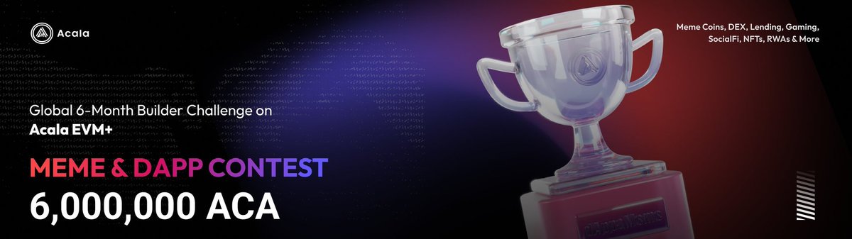 Abrahamjnr83537's tweet photo. 🚨 Reminder: The Acala Meme &amp; DApp Contest is LIVE! 🚀

🎨 Meme creators &amp; DApp builders – this is your chance to shine! Build on Acala EVM+ &amp; compete for your share of 6,000,000 $ACA! 💰

Find more details here:
https://t.co/EMzL3UkexR

#Acala #DeFi #Crypto #BuildOnAcala https://t.co/N4vnbc41vR