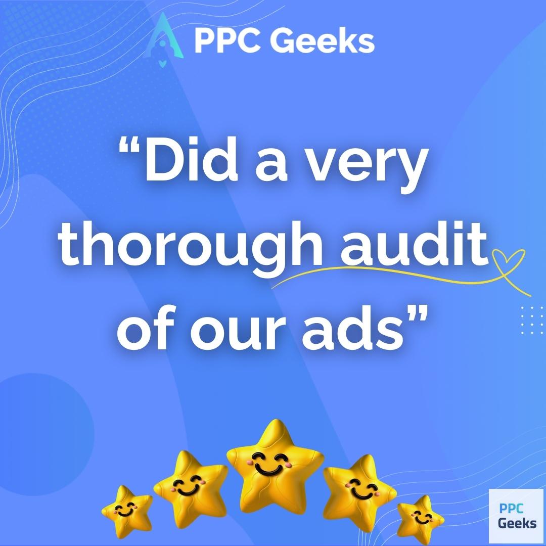 PPC_Geeks's tweet image. 🌟 We’ve received another fantastic review! Thank you, Liam G., for your kind words! 😄

Need to take your Google Ads to new heights? PPC Geeks is here to help boost your strategy and deliver top results. 🌐

#PPCGeeks #CustomerReview #DigitalMarketing #GoogleAds