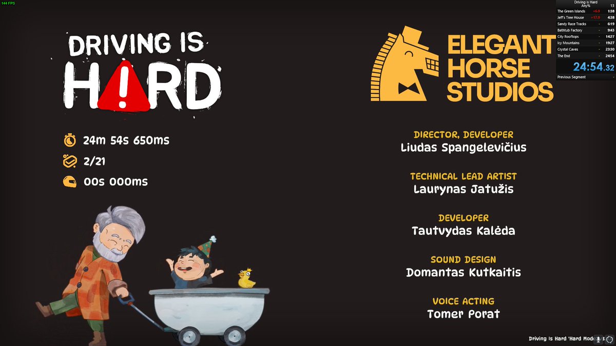 Sub 20 Speedrun Competition! The first person who gets sub 20 minutes in Driving Is Hard Any% will win a custom designed skin with a redeem code of you choice  ⚡️🛁🛞

You can find the rules here:
speedrun.com/Driving_Is_Hard

#speedrun #goi #drivingishard #gaming #indiegame