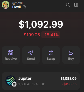 SOLFlexii's tweet photo. In dire times like this ima give away 50 $JUP to 5 people that:

LIKES, RT &amp; COMMENT "JUP TO 5$"🤑

Will choose winner at random time tomorrow

ps. Winner has to be following me🙌 https://t.co/SsfnDZsObe