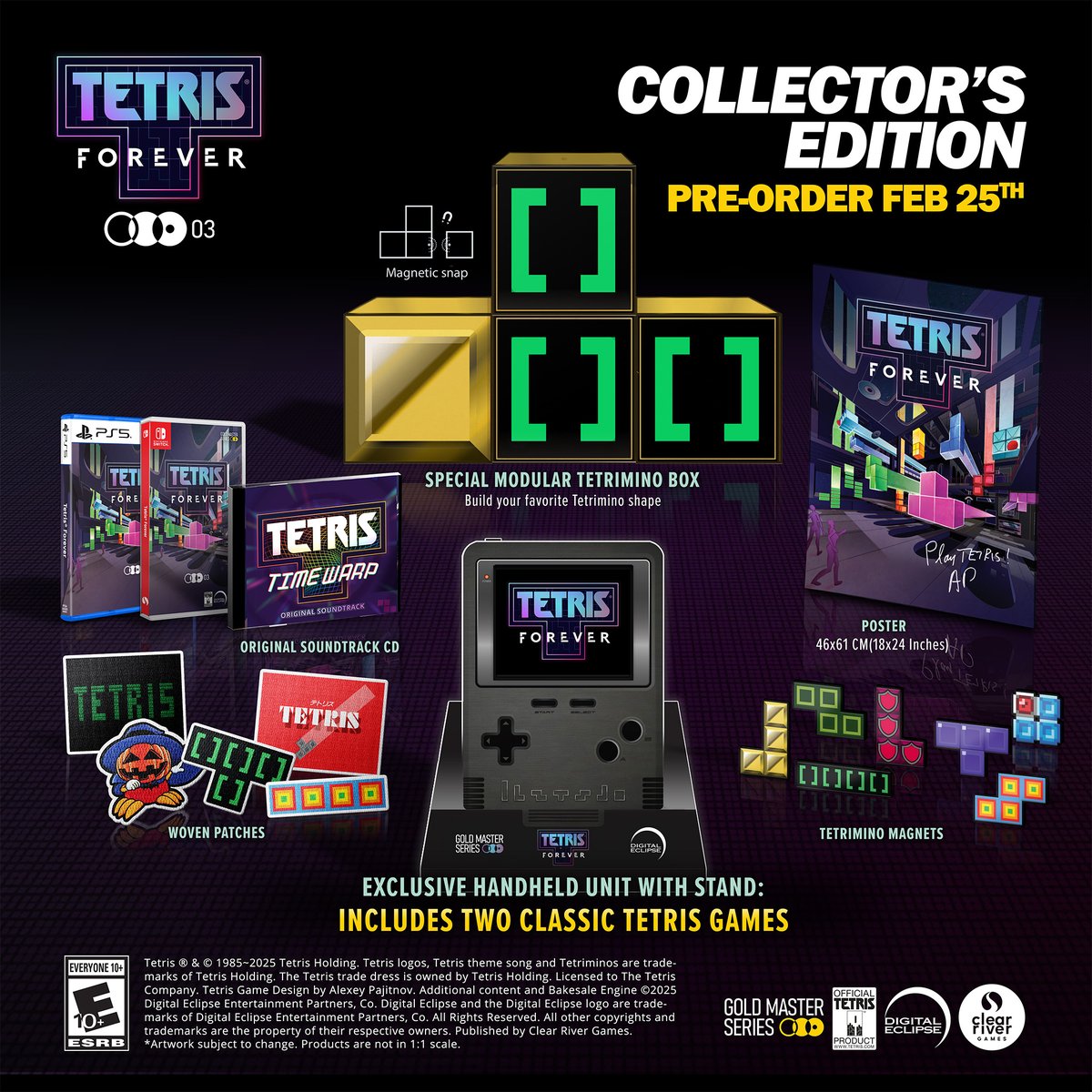 The #GoldMasterSeries is getting physical! The Making of Karateka, Llamasoft: The Jeff Minter Story, and Tetris Forever are coming out as a PS5 disc &amp; a Switch cartridge via Limited Run Games (US) &amp; Clear River Games (EU). Preorder Feb 25!

digitaleclipse.com/media/own-phys…
