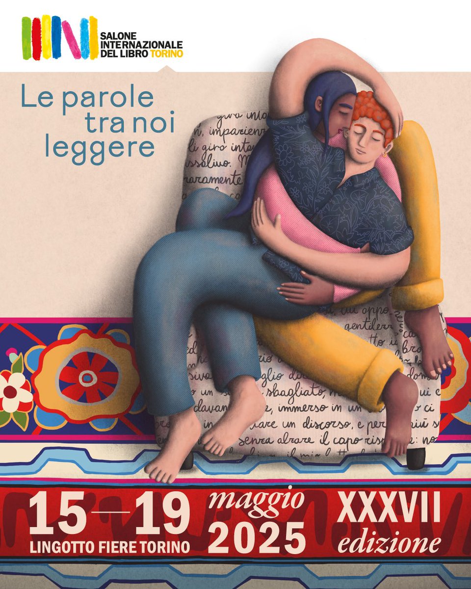 "Le parole tra noi leggere" è il tema della XXXVII edizione del Salone Internazionale del Libro di Torino! 🫧

È un omaggio alle parole e alla particolare materia di cui sono fatte: leggera, precisa, preziosa. 

🎨 L'illustrazione del manifesto è di Benedetta Fasson.