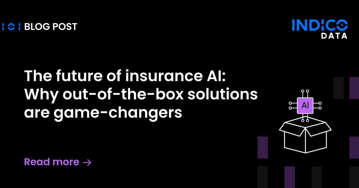 AI is transforming #Insurance, but traditional #AI adoption is complex and slow. Out-of-the-box AI solutions offer instant impact, streamlining operations &amp; boosting ROI—no IT headaches. See why insurers are embracing them. indicodata.ai/blog/the-futur…