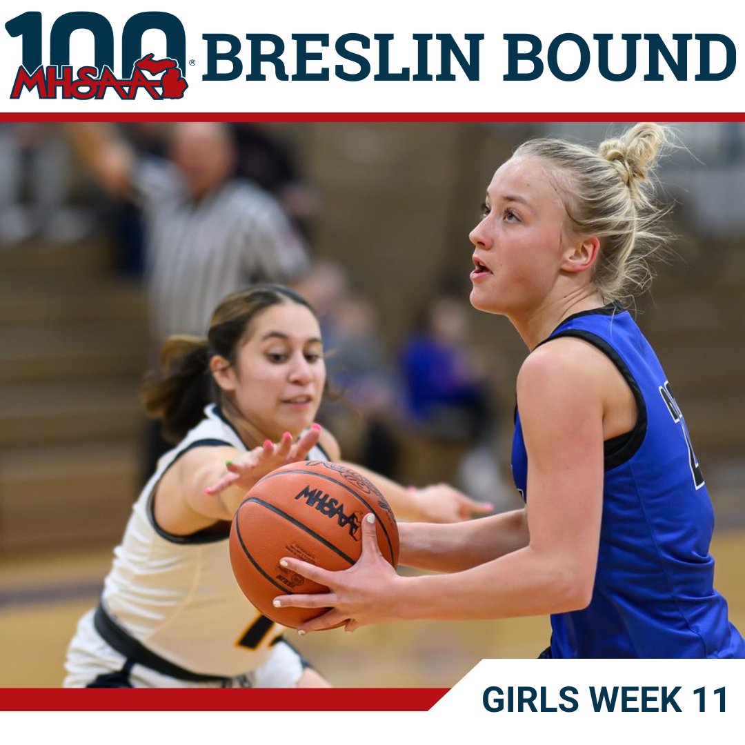 MHSAA's tweet photo. ππ±ππ΄ππ»πΈπ½ π±πΎππ½π³: 2024-25 Girls Report Week 11
>> https://t.co/WNRryx5GDl π―
#basketball #gbb #week11 #letsgo #highlights #basketballupdates #checkitout #MHSAA
@mistudentaid https://t.co/pqnCqxyR2B
