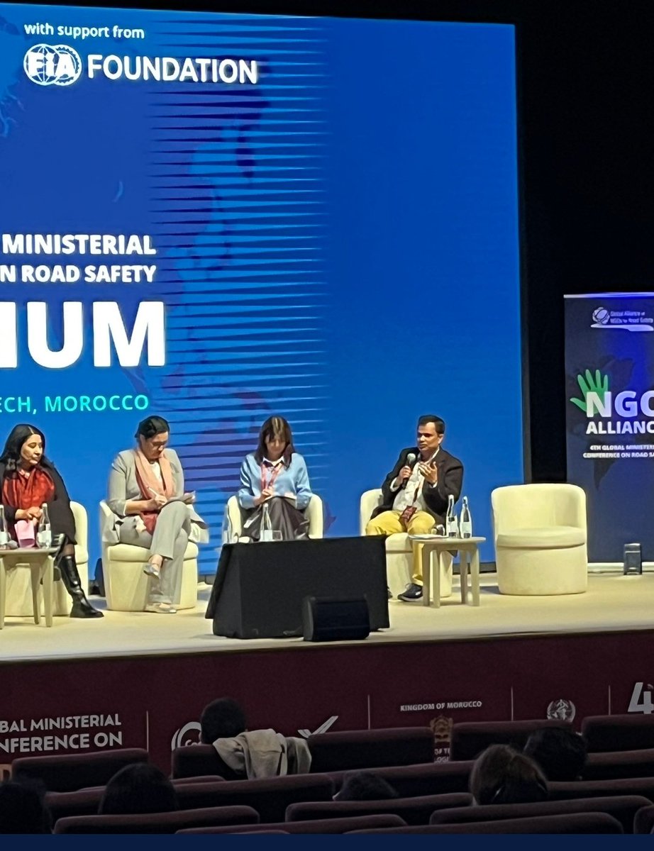 dipakdashTOI's tweet image. Had my say on the role of media in Road Safety issues at a symposium at 4th Ministerial Conference on Road Safety, Marrakech, Morroco #CommitToLife #RoadSafety @WHO @UNRSC @RoadSafetyNGOs