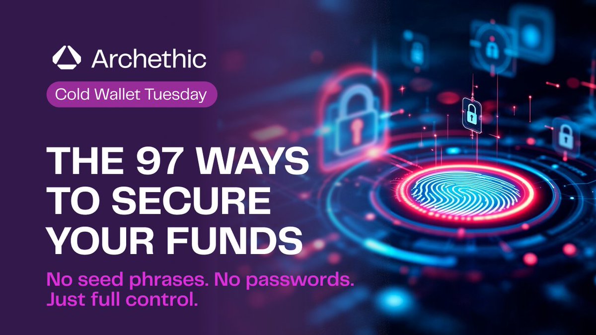archethic's tweet photo. 🔐 What if you could assign different security actions to each finger?

Most wallets have one way to unlock. Archethic’s Cold Wallet gives you 97 possible security combinations.

👆 One finger to access your funds
👍 Another to lock them in case of danger
🖖 Or even trigger an emergency alert

Your security, your rules. No seed phrases. No passwords. Just full control.

💡 How would you set up your security? Let’s talk. 👇