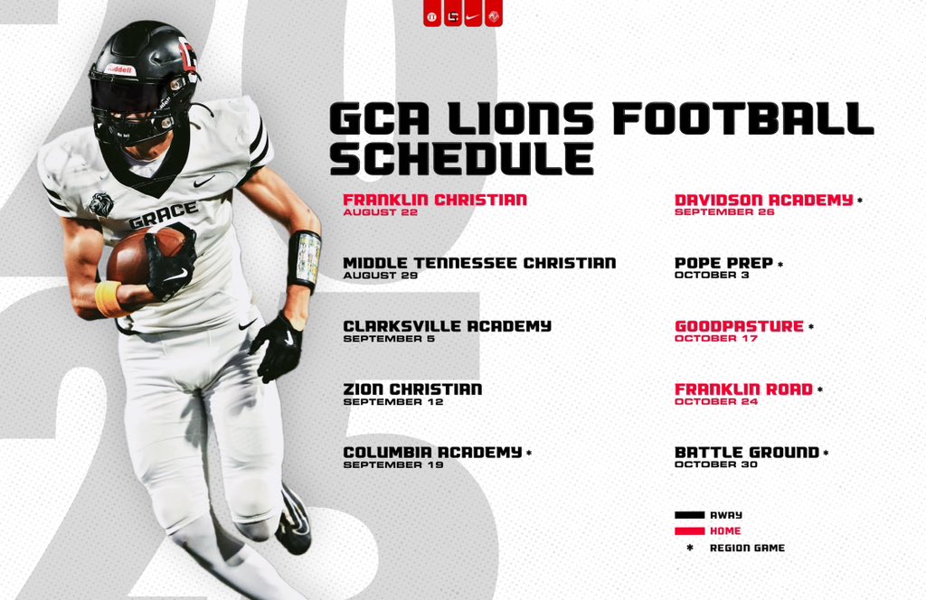 2025 Football Schedule!