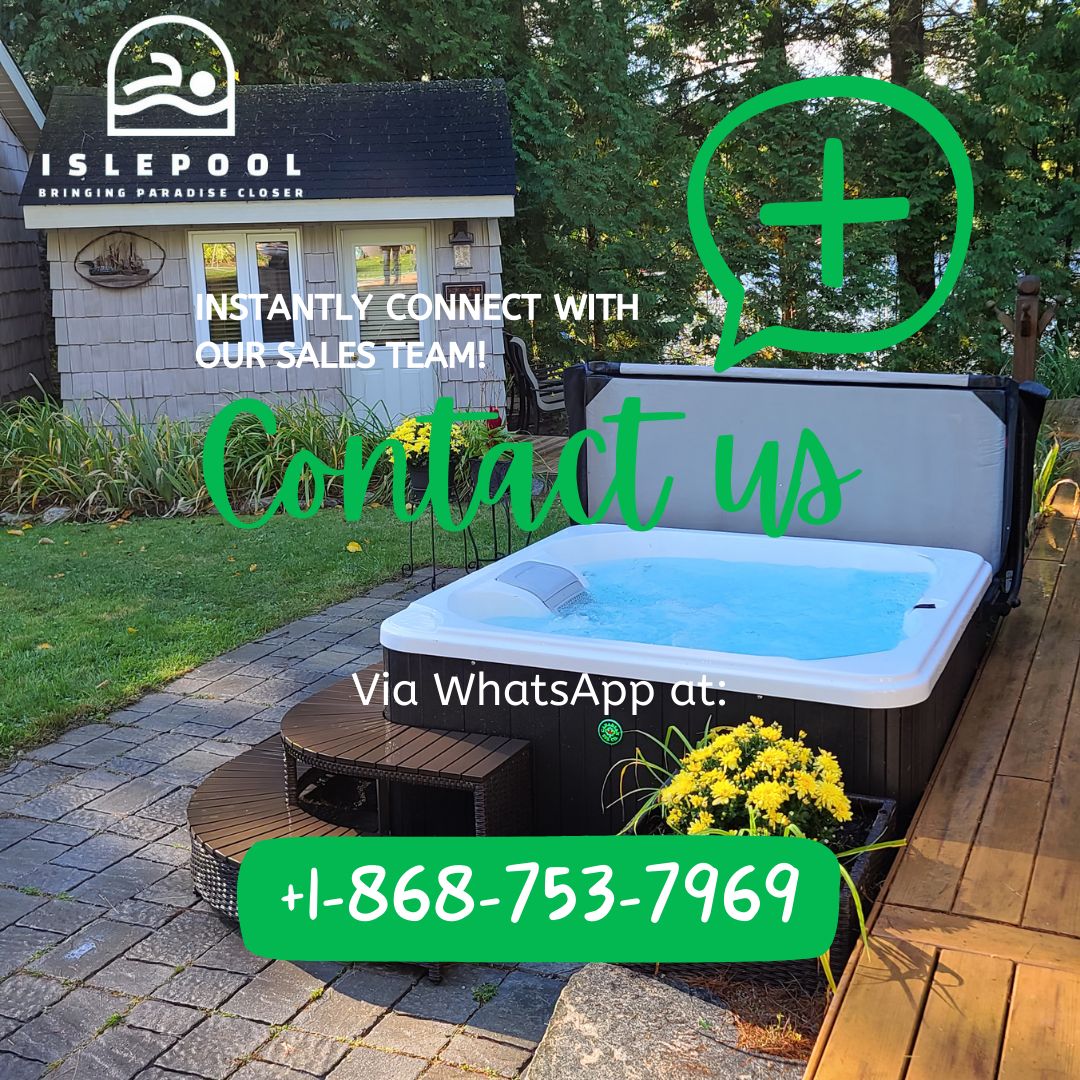 Do you have questions about hot tubs, pool supplies, or your order? We’ve made it easier to reach us! Message us now! 💙 We’re just a text away.

WhatsApp Us: +18687597969
Shop Now: IslePool.com

#LuxuryRelaxation #PoolCare #HotTubs #CaribbeanLifestyle