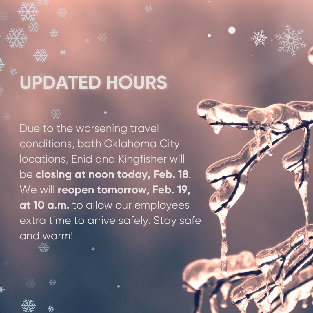 Please be safe!