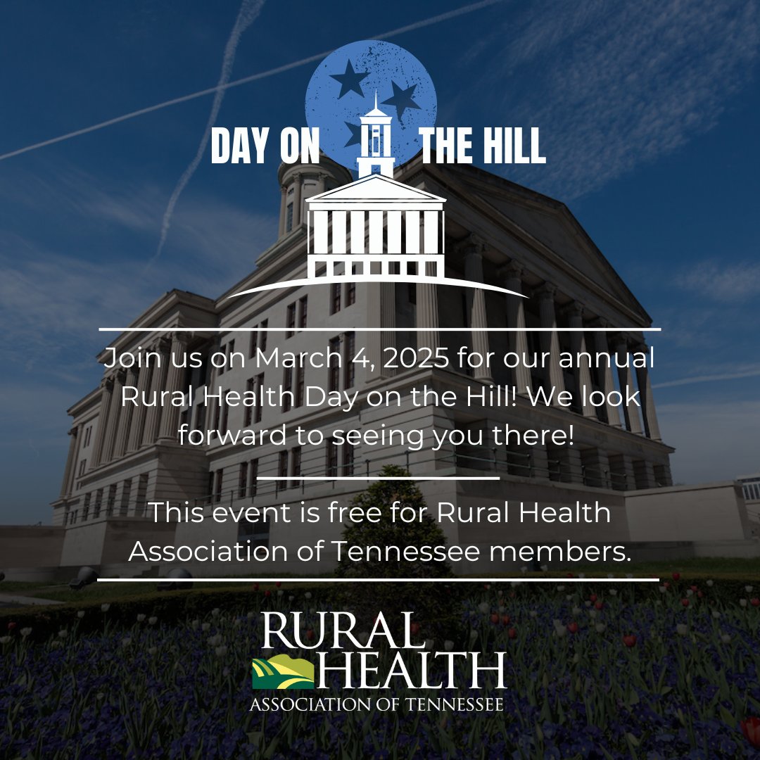 Mark your calendars for Tuesday, March 4, 2025, and join us for Rural Health Day on the Hill, hosted by the Rural Health Association. To register for this member-only event, click the link below! tr.ee/2025DayontheHi…