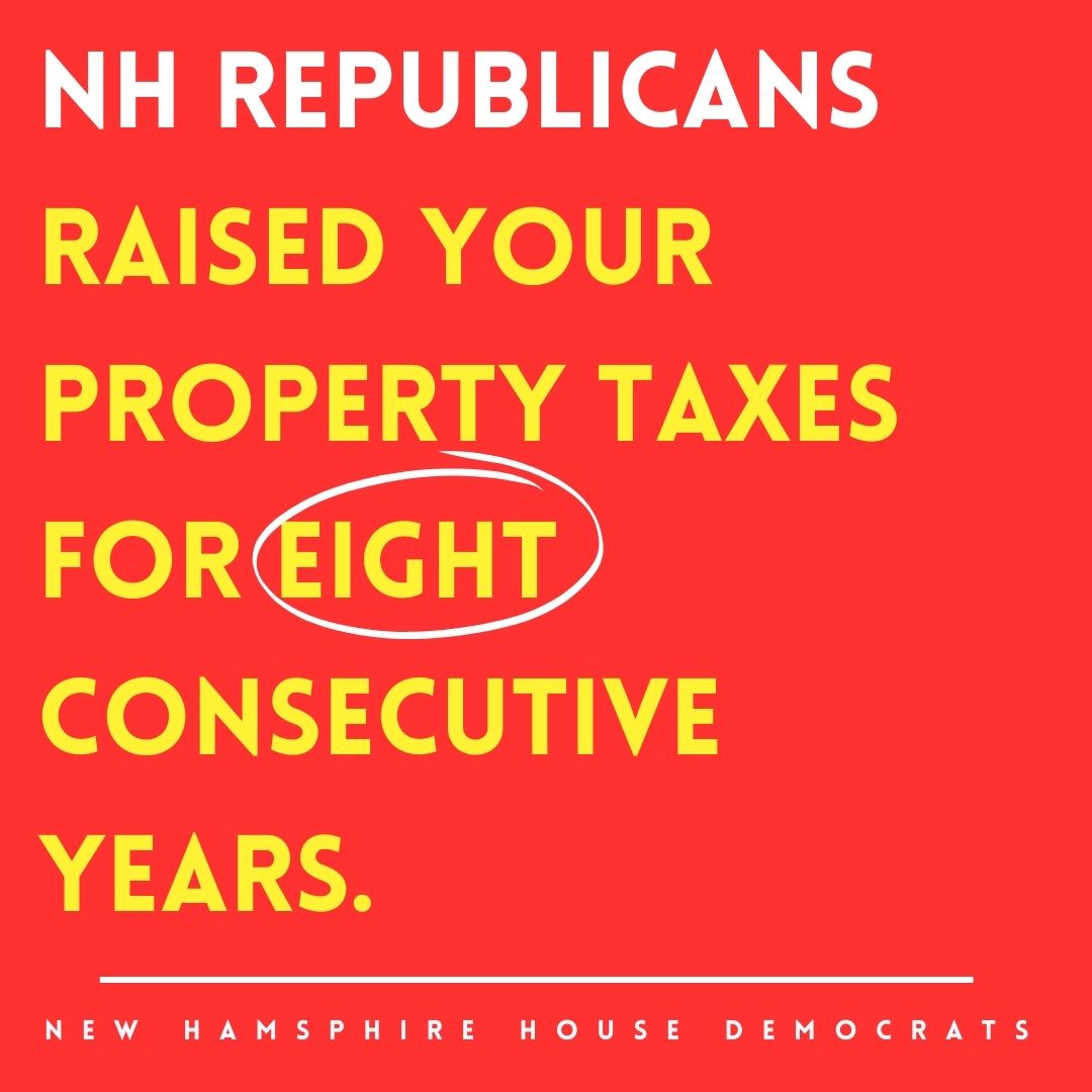 BREAKING: NH has the 4th highest property taxes in the country! wallethub.com/edu/states-wit…… 

THE FACTS: For 8 years, <a href="/NHGOP/">New Hampshire Republican Party</a> has cut critical funding that has raised your property taxes at the local level + they will do it again.  

Get updates: nhbudget.nhdp.org #NHPolitics